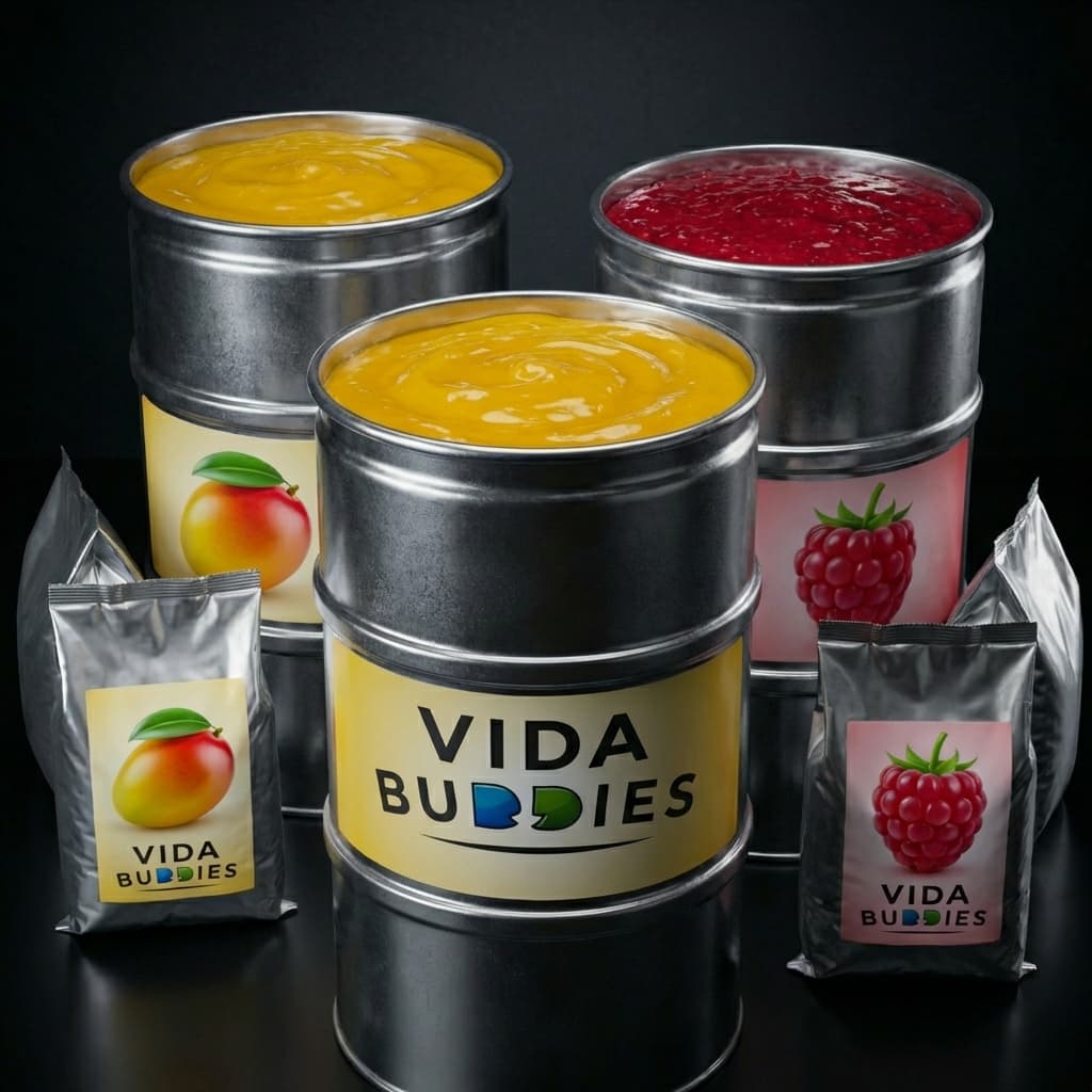 Industrial Drum Packaging with Fruit Puree